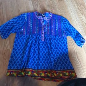 Blue top from Thailand